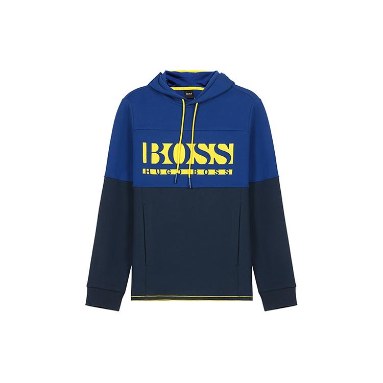 HUGO BOSS Sweatshirts Men's Marine Blue Hooded Moderate Regular 50451159-410