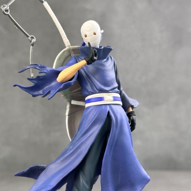 Popular New Product Naruto Figurine Standing Posture Giant Wave Uchiha Dual Head Anime Model Desktop Decoration Ornament Gift