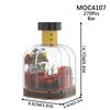 MOOXI City Wedding Bar Jail Penguin Park DIY Diorama Assembly Model Kit For Adults Building Blocks Sets Children Toys MOC Bricks