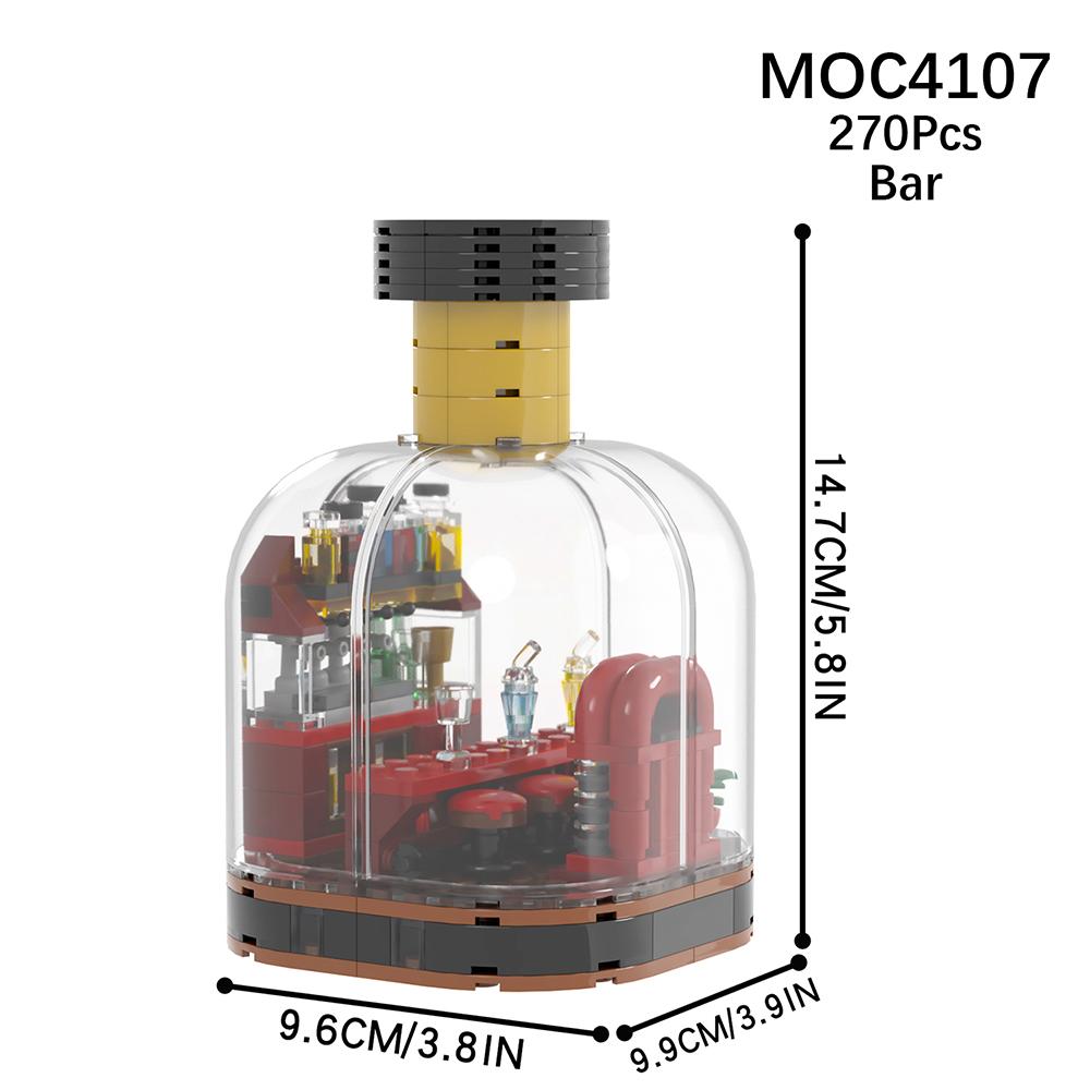 MOOXI City Wedding Bar Jail Penguin Park DIY Diorama Assembly Model Kit For Adults Building Blocks Sets Children Toys MOC Bricks