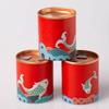Retro Koi Fish Mini Empty Tea Tin Can Household Tea Sealed Jar Portable Travel Small Tea Box Paper Storage Can