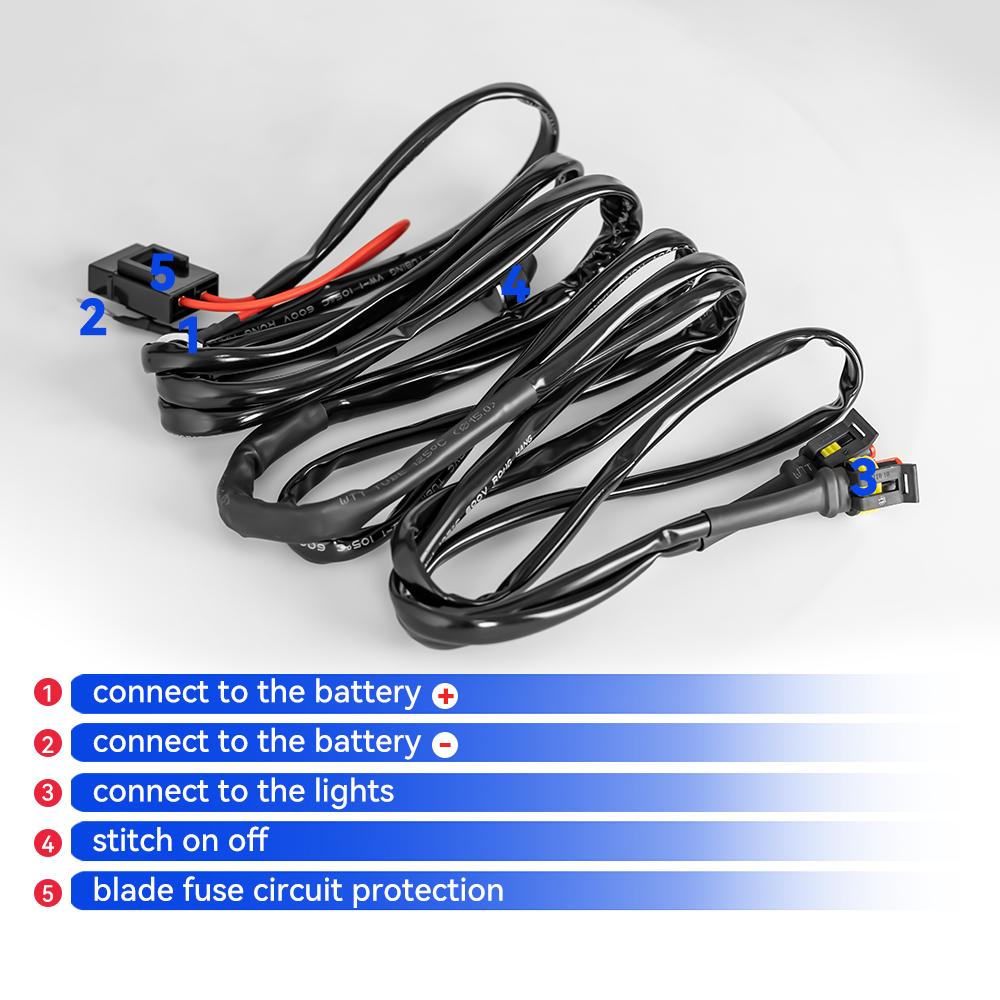 For BMW Motorcycles LED Fog Light Lamp Wiring Harness Relay Wire For BMW R1250GS ADV F800GS R 1250 GS LC