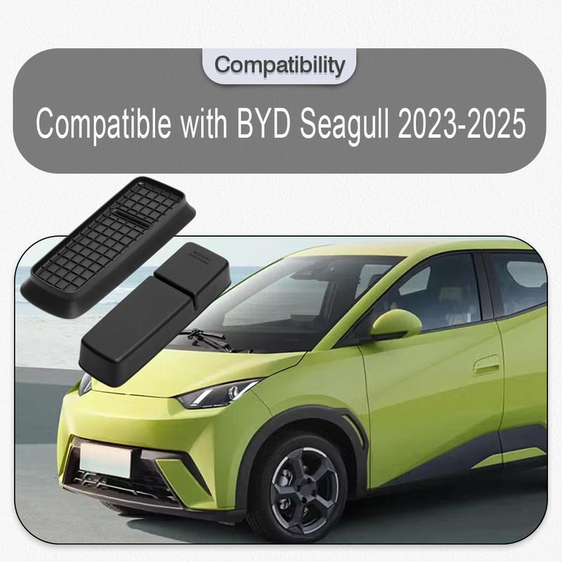 2pcs Rear Center Console Upper and Lower Storage Box Car Central Lower Layer Box Organizer For BYD Seagull 2024 2025