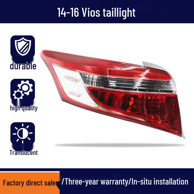 Taillight Lens Housing Assembly for 2002-2018 Toyota Vios - Left/Right Rear Brake Lights