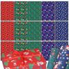 Christmas Kraft Wrapping Paper Cartoon Xmas Tree Santa Claus Gifts Packaging Paper DIY Craft Home Party Decoration Kraft Paper