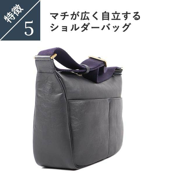 [Boosters] Genuine NP Leather Shoulder Bag, Stylish, Black