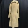 Japan EPOCA Removable Fur Cashmere Wool Long Coat Women S-M Beige(USED)