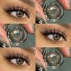 FERSHLADY Colored Contact Lenses 2pcs 14.0mm Yearly, 40% Water, Natural Iris Design, Soft & Breathable, Comfortable for Daily Makeup