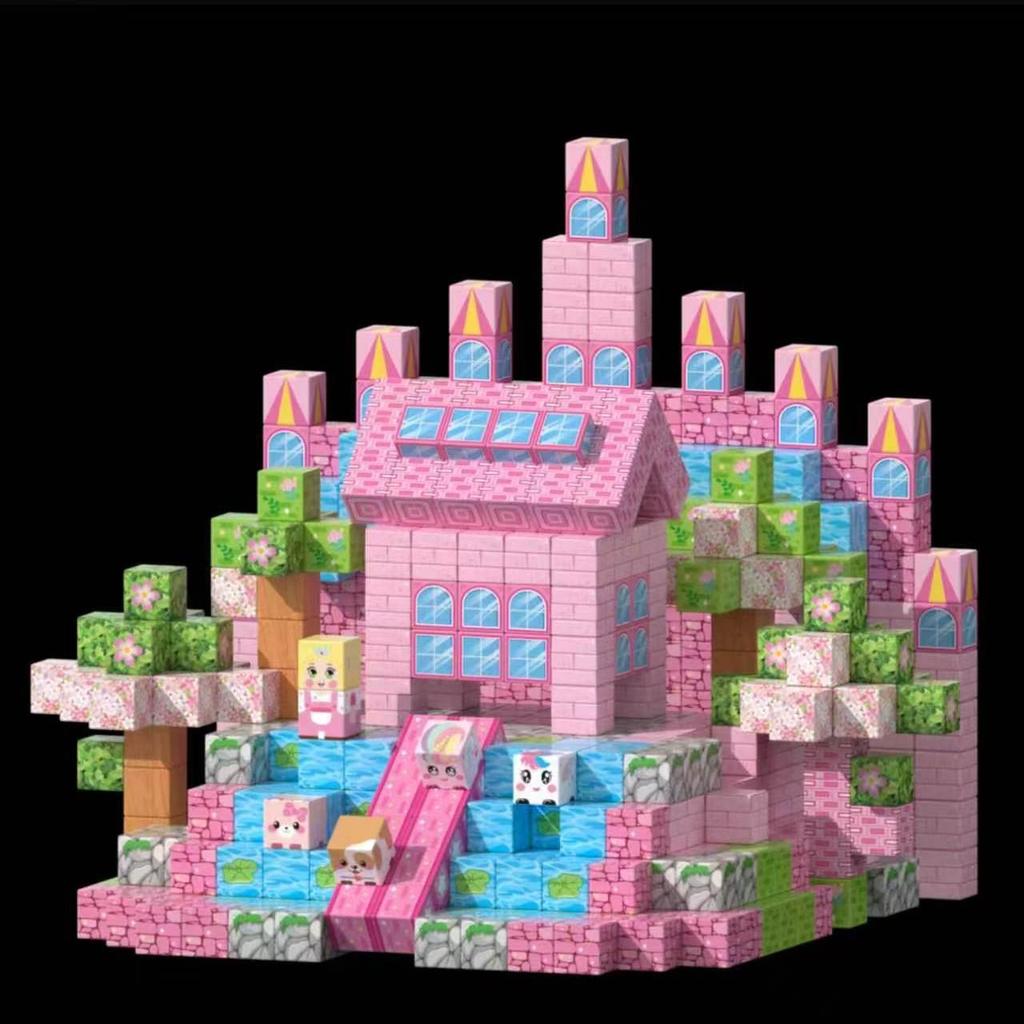 Magnetic Building Blocks Castle Set – Ice and Snow Edition
