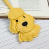 Trendiger niedlicher Kawaii-Cartoon Leder Pudel Hund Taschenanhänger Anhänger Schlüsselanhänger Tier Rucksack Handtasche Dekoration Anhänger für Frauen Männer