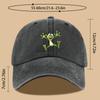 1pc Fun Jumping Frog Print Adjustable Size Unisex Trucker Hat Perfect for Fishing Casual Baseball Cap