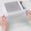 100pcs Non Woven Fabric Nail Vacuum Cleaner Filter Paper Filter Dust Collector Replace Nail Vacuuming Ultrathin Filter White