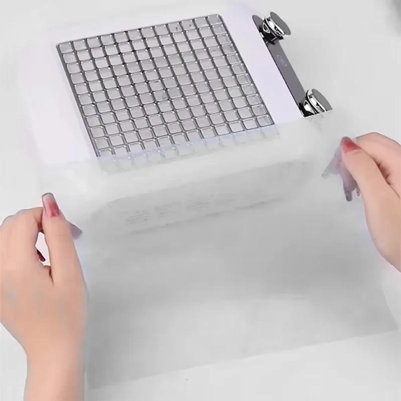 100pcs Non Woven Fabric Nail Vacuum Cleaner Filter Paper Filter Dust Collector Replace Nail Vacuuming Ultrathin Filter White