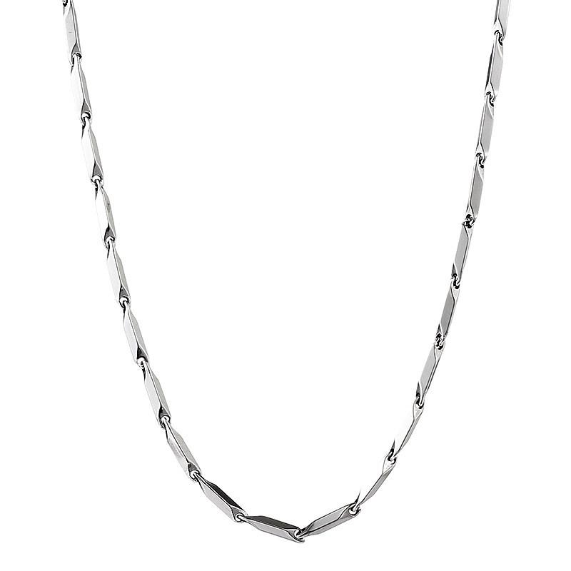 Rhombus Titanium Steel Men's Clavicle Necklace - Trendy, High-End Versatile Jewelry