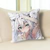 S-Shirakami Cute F-Fubuki Pillow Cases for Bedroom Living Room Sofa Home Decor Polyester Cushion Cover with Zipper