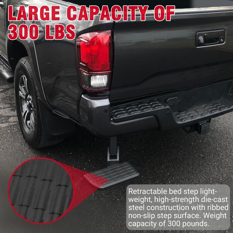 Retractable Truck Tailgate Bed Step For Toyota Tacoma 2012-2022 PT392-35100 Rear Truck Bed Exterior Pedal Durable Aluminum alloy