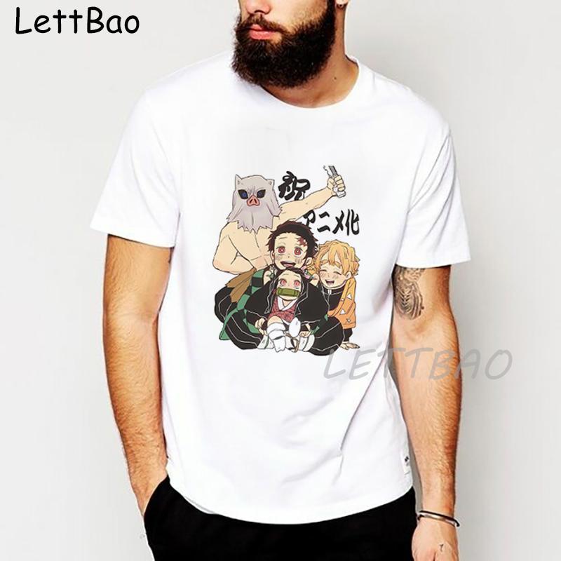 Demon Slayer T Shirt Men Japanese Anime Tshirt Kimetsu No Yaiba T Shirt Kawaii
