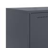 Highboard Anthracite 68.5 X 38.5 X 107 Cm Steel