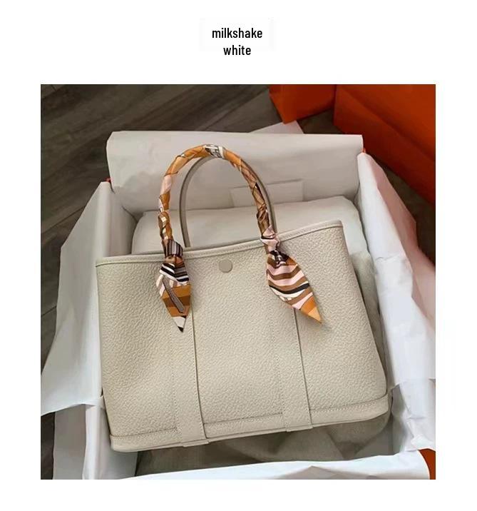 2023 Women's Genuine Leather Bucket Tote - Large Capacity, Versatile Crossbody & Shoulder Bag