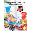Kinder Cartoon Press Gear Auto Spielzeug Lnertia Pull-back Transparentes Auto Baby Puzzle Schiebespiel Kind Junge Mädchen 1-3 Jahre Altes Geschenk