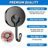 Family Magnetic Hooks Heavy Duty, 110Lbs Strong Rare Earth Neodymium Magnets with Hooks for Hanging for Kitchen, Home, Workplace
