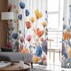 Flower Leaf Daisy Window Tulle Curtains for Living Room Bedroom Hotel Luxury Decoration Sheer Curtains
