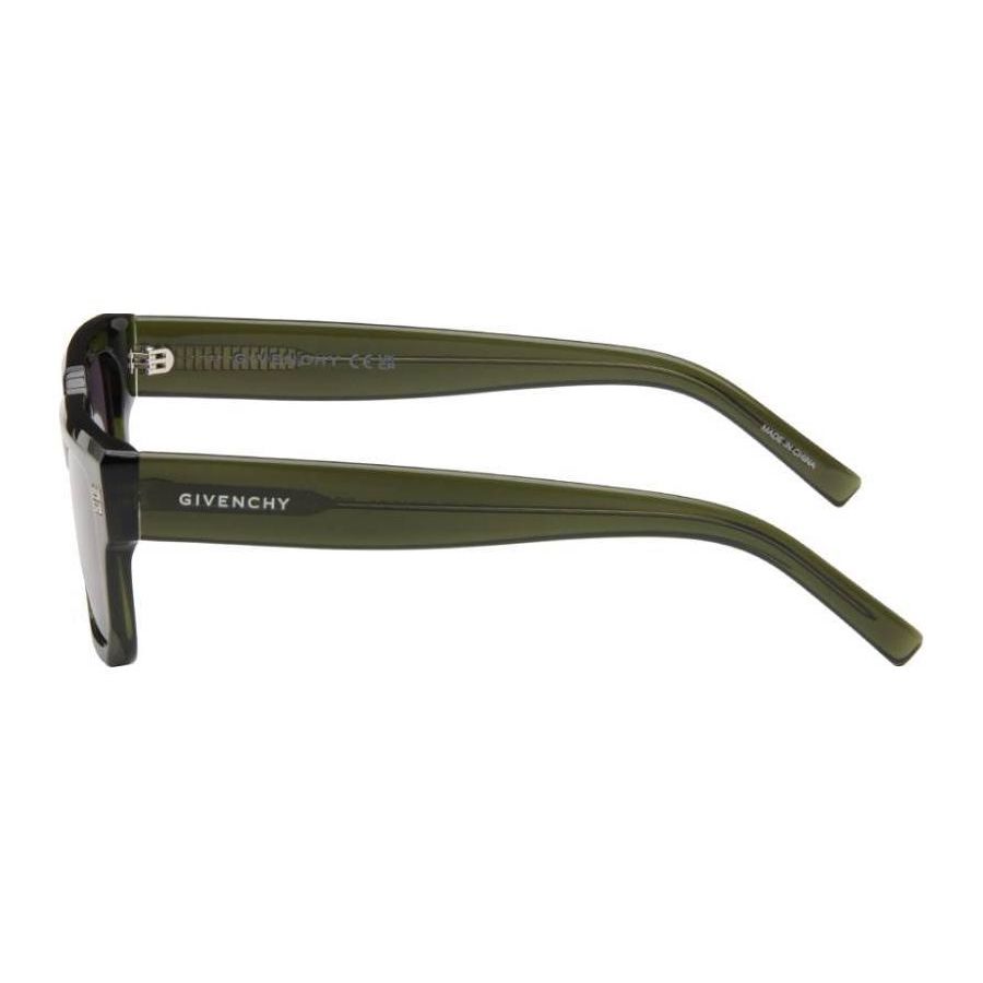 Givenchy Occhiali da sole quadrati con decorazione gamba a specchio Occhiali da sole da uomo Verdi GV40039U5396A