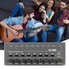 4/6/8 Channels Line Mixer Easy Operation TYPE-C 5V 2A Keyboards Mixer Bass Mixer Perfect for Small Clubs and Bars for Sub-Mixing