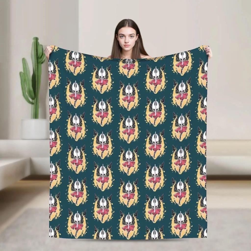 Hollow Knight The Night Blanket  Soft Warm Plush Throw for Kids Couch Chair Bed  Flannel Blanket Cover