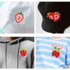 7Pcs Strawberry Animal Iron On Fabric Patches Applique For Clothing Jackets Bag Hat Sewing Adhesive Embroidered Applique