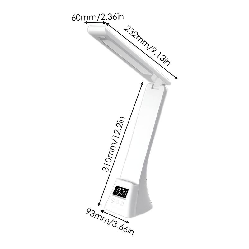 Rechargeable Desk Lamps Eye-Caring Desk Lamp With LCD Display Foldable Arm Eye-Caring Table Lamps Touch Control For Bedroom