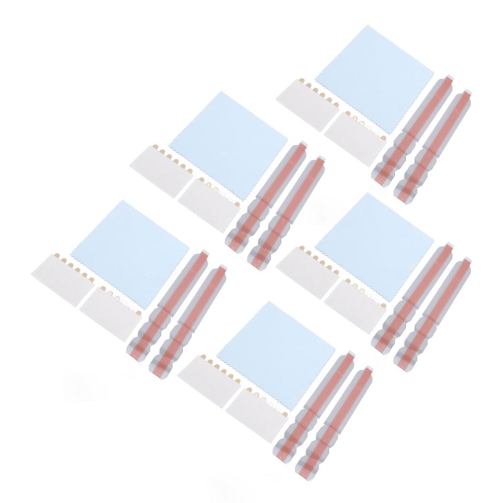 5 Set Privacy Filter Adhesive Strips Double Sided Adhesive Strips with Plastic Slide Mount Holder Ta
