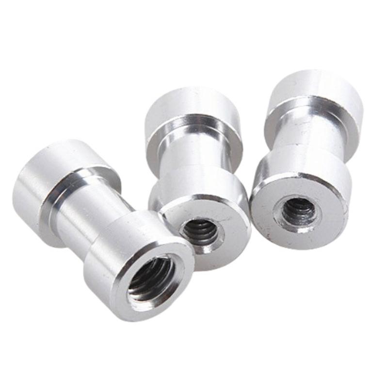 Aluminum Tripods Screw Adapter 3/8 Female To 1/4 Female for Light Stands and Flash Triggers