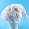 Cute Bronzing Snowflake Imitation Rabbit Fur Christmas Hat Star Plush Hat Adult Children Party Decorations