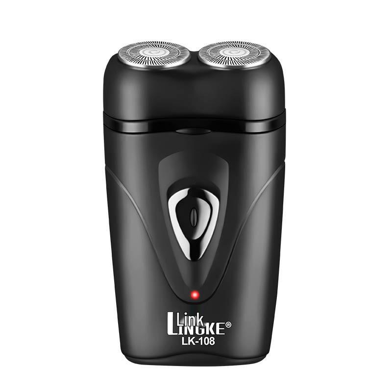 Lingke 108 Dual Head Floating USB Charging Portable Men s Razor - Water Washable, for Car and Outdoor Use