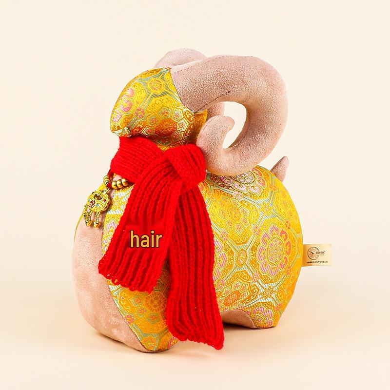 Ethnic Style Floral Zodiac Horse Plush Toy Gift