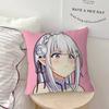E-Emilia Anime Personalized Pillow Dust Cover Bedroom Kids Party Decoration Pillowcase Birthday Children Gift