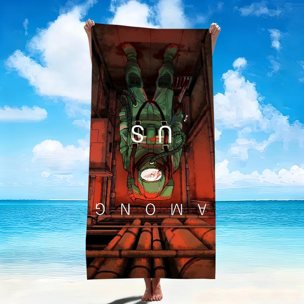 game art cartoon funny Soft Beach Towels Quick Dry Pool Towel for Travel Gym U-u-us-S bathing Spa Camp sport Gift A-A-a-amongS