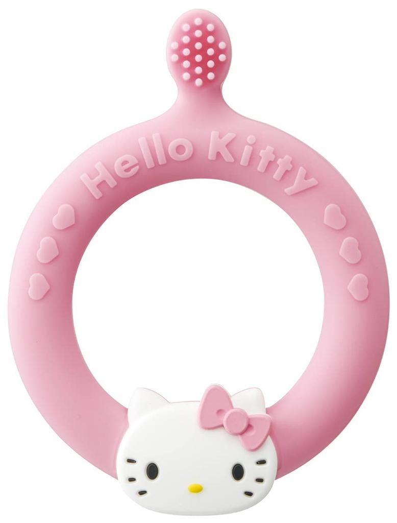 Skater Silicone First Toothbrush for Baby Gentle on Hello Kitty and Teeth, Gums, Sanrio, BSLH-A