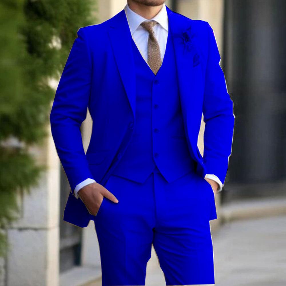 Men`s Cross-Border E-commerce Three-Piece Suit for