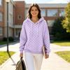 Women's Versatile Polka Dot Hoodie Long Sleeve Casual Fall Winter Sweatshirt Top