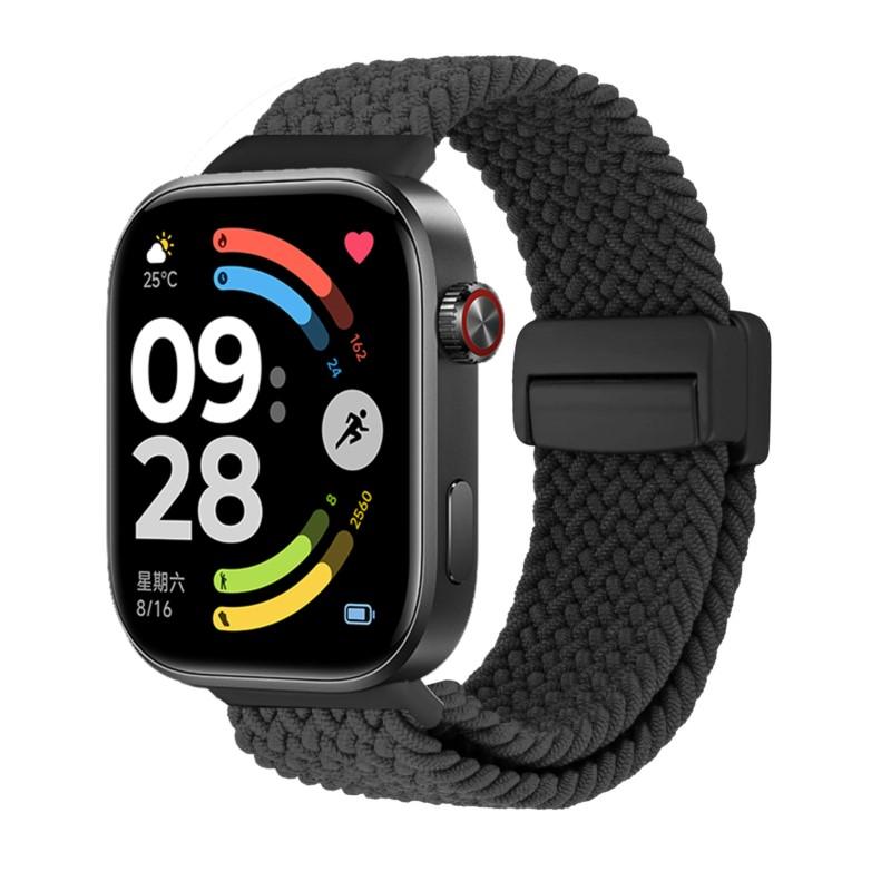 

Magnetic Braided for Redmi Watch 6 5 4 Strap Sport nylon Adjustable Replacement bracelet correa Xiaomi Mi Band 8 Pro/9 Pro band Redmi watch 6 чёрный