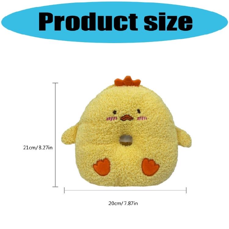 Plush Vehicle Tissue Dispenser Storage Holder Organizer No Tools Installation Multifunctional Auto Interior Decoration