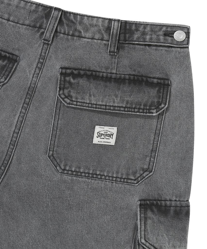 Syupeodeulai Denim Cargo Shorts Gray