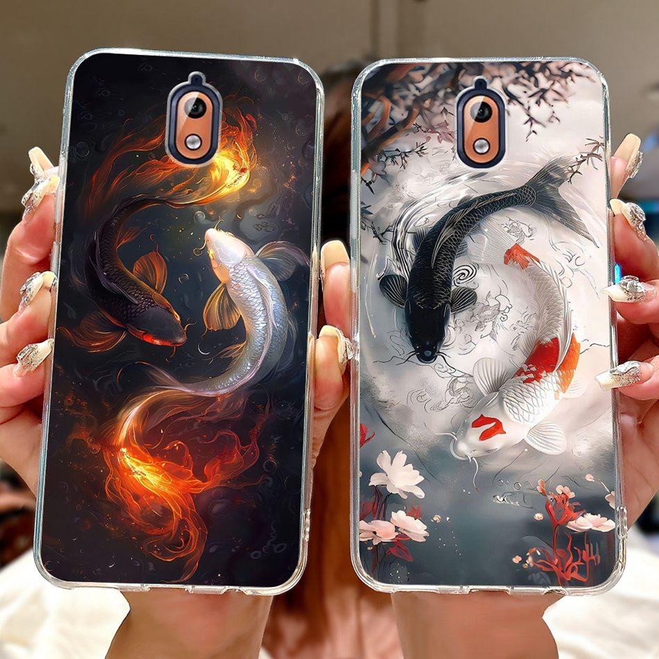 For Nokia 3.1 Nokia3 Cool Dragon Tiger Painted Phone Case For Nokia 3 Nokia3.1 Soft Silicone TPU Cases