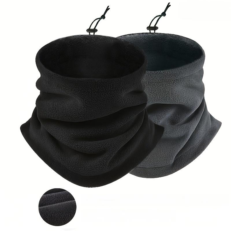 Men'S Thermal Neck Gaiters, Breathable Polyester Knit For Winter Cycling, Outdoor Activities - Ideal For Cold Weather & Layering