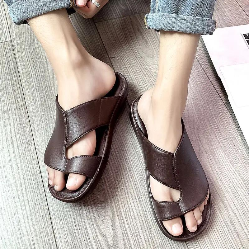 Fashion Beach Soft Male Slipper Men's Shoe Pvc Slides Platform Sabot High Quality Fashion Summer Sale Comfortable Casual 2025 Style Fun
