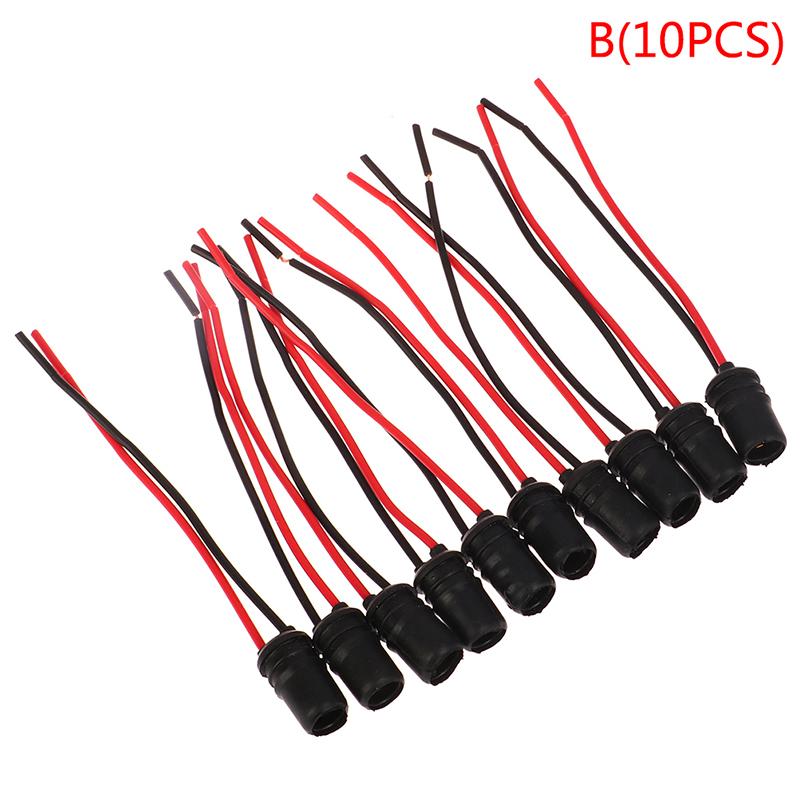 

10 шт. Dc12V T10 W5W 194 168 гнездо держателя габаритного фонаря разъем провода жгута лампочек запасные части автомобиля