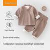 Baby Thermal Underwear Set: Cozy Top & High-Waist Bottoms for Autumn/Winter