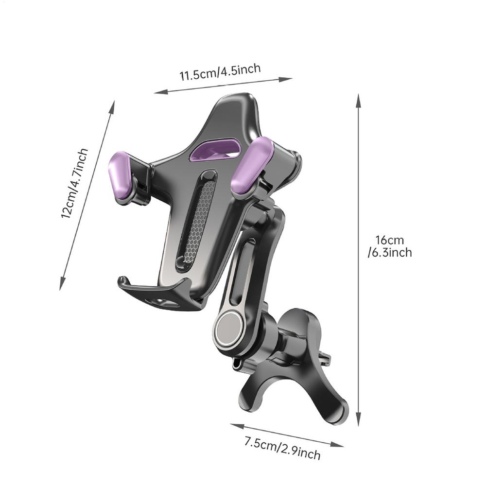 Vent Phone Holder For Car Silicone Non-Slip Stand Car Vent Phone Holder For Family Friends Women Automotive Vehicle Indoor